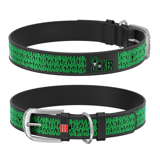 WAUDOG Obojek kožený DC Joker