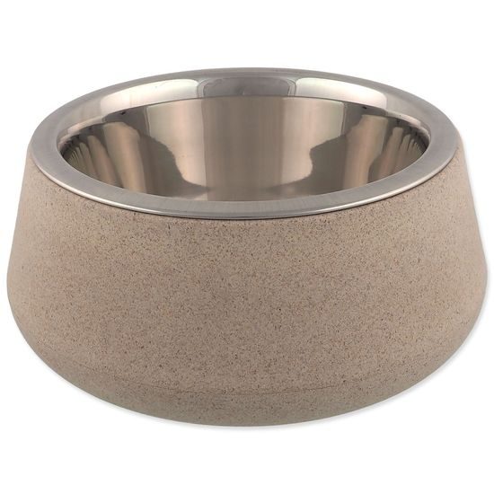 Dog fantasy Miska nerez EcoStyle béžová 17cm, 850ml