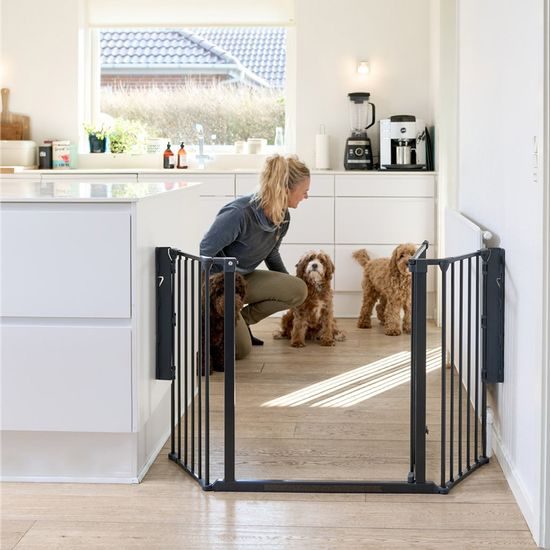 DogSpace Max M prostorová zábrana kovová černá