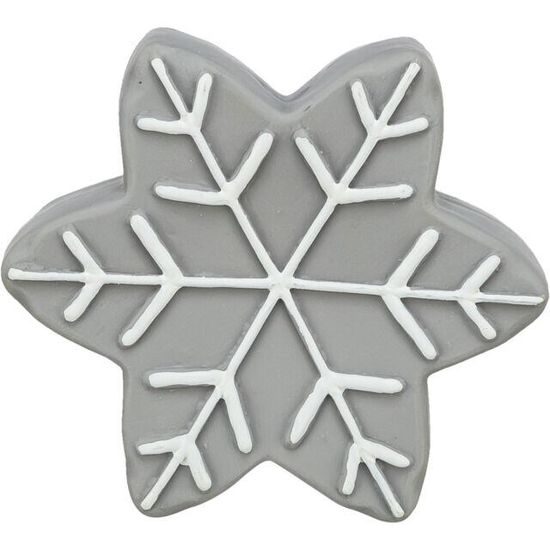 Trixie Vánoční hvězdička se zvukem 10 cm latex šedá