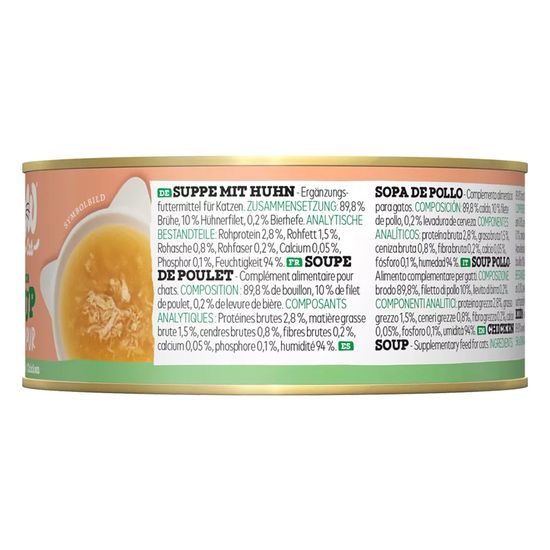 WOW Cat Konzerva Soup Kuřecí polévka Adult 70g