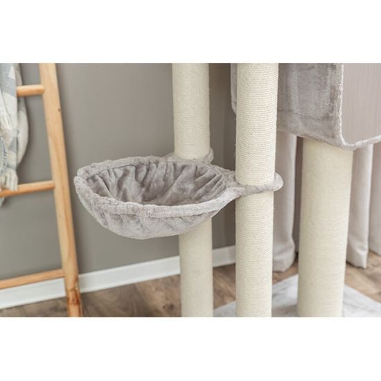 TRIXIE Škrabadlo MARINA, jeskyně, podesta, hamaka, 132 cm, šedá