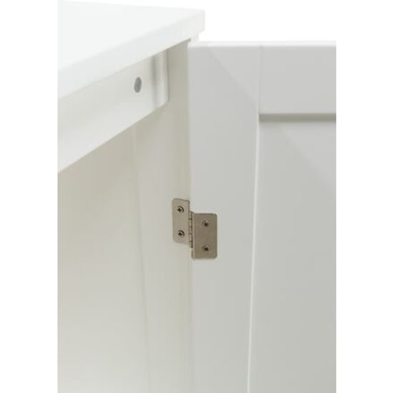 Trixie XL domek na kočičí toaletu 2 poličky MDF 53x90x58cm bílá