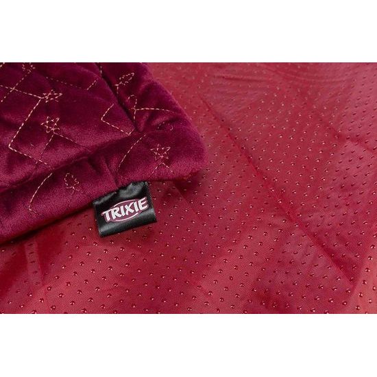 Trixie Vánoční podložka k ležení NATALYA 90 x 60 cm bordó