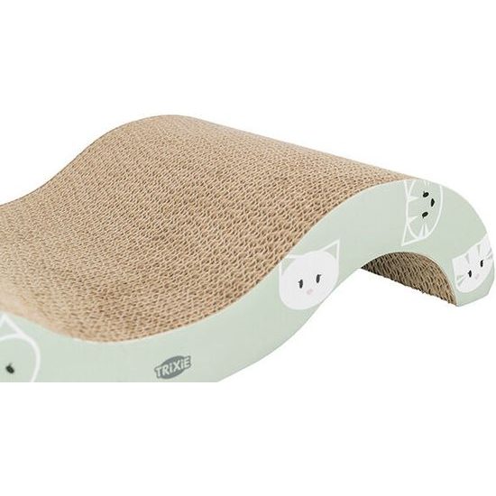 Trixie MIMI škrábací karton vlna 50 x 9 x 23 cm s catnipem šalvějová/šedá LIMITOVANÁ NABÍDKA