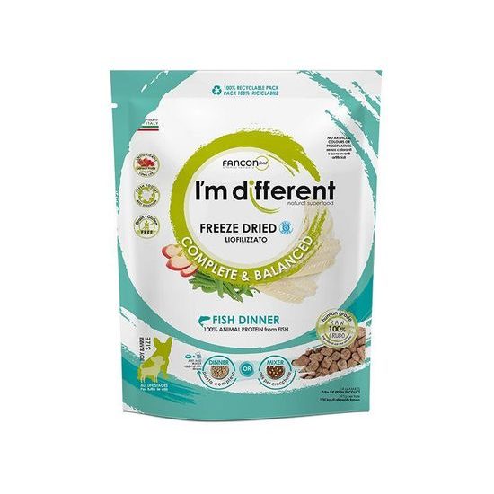I'm different Fish DINNER mrazem sušené raw krmivo s rybou 397 g