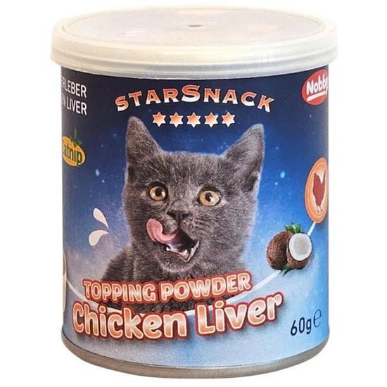 Nobby StarSnack Topping Powder Cat Chicken Liver with Catnip 60 g