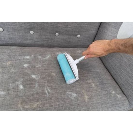 Trixie XXL váleček na odstranění chlupů z textilu 20x 30cm silikon bílá/tyrkysová