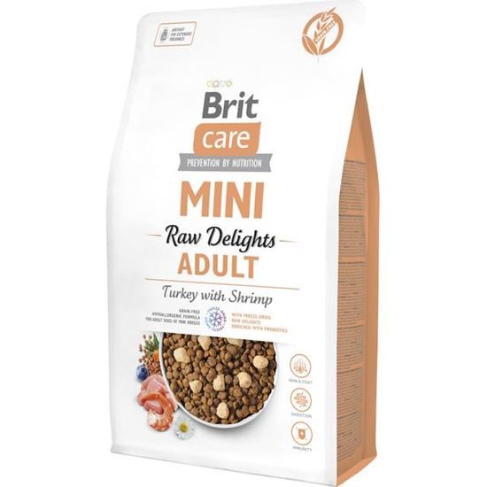 Brit Care Mini FD Raw Delights Turkey with Shrimp 2 kg