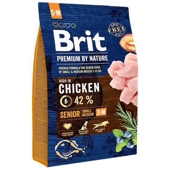 Brit Premium by Nature Dog Senior S+M 3 kg