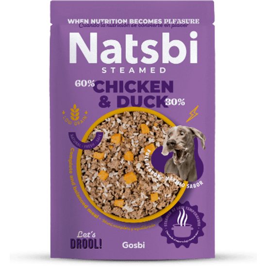 NATSBI Steamed CHICKE&DUCK 500g