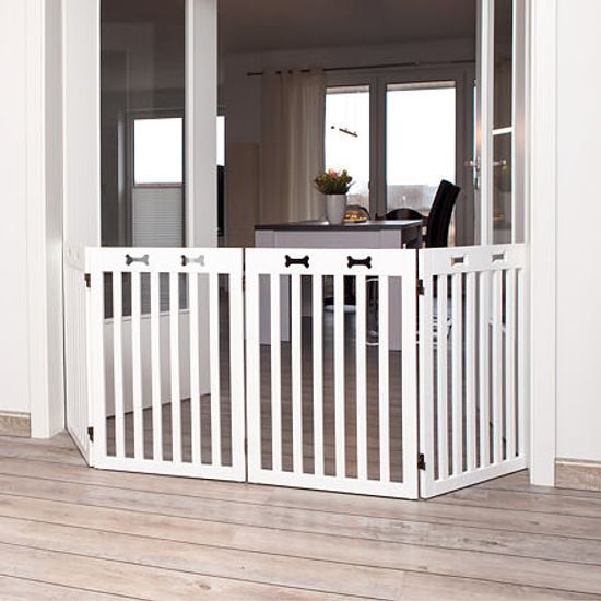 Trixie Branka pro psy 4 díly 60-160x75cm bílá