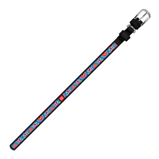 WAUDOG Obojek kožený Flowers