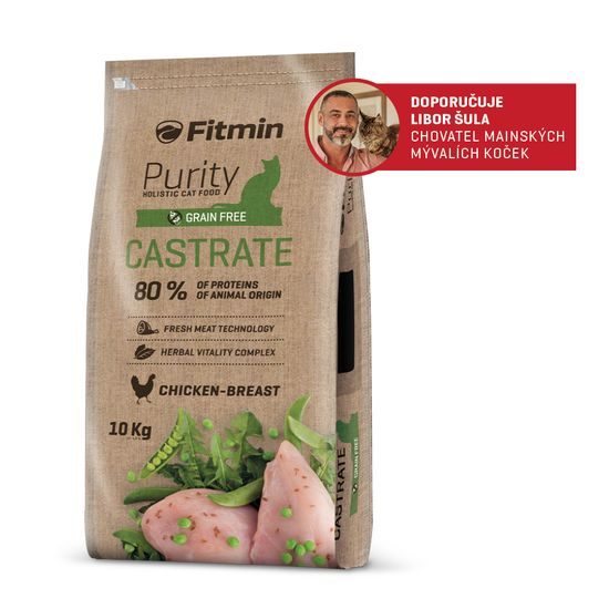Fitmin Purity Castrate krmivo pro kočky 10 kg