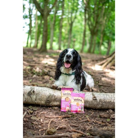 Soopa Pets Dentální tyčinky Soopa Cupcake s jahodami a kokosem 100 g