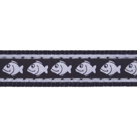 Red Dingo Obojek pro kočky Fish Rfx Černá