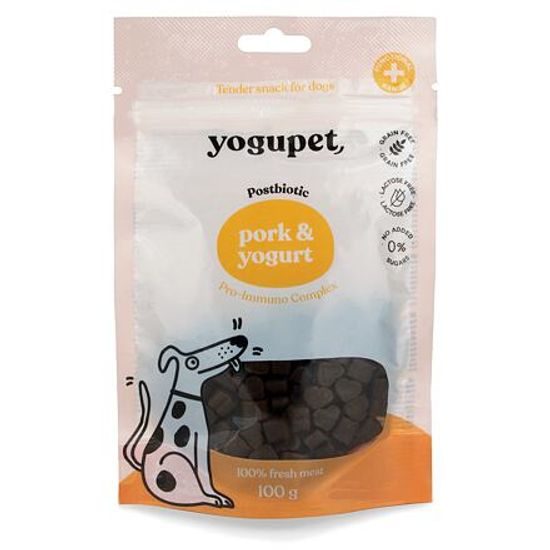 Yogupet Snack pro psy s vepřovým masem a jogurtem 100 g