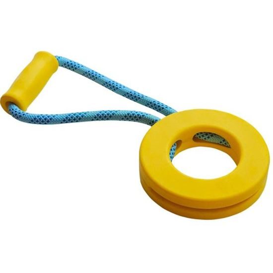 Nobby Hračka plovoucí TPR kruh s provazem 31,5cm žlutá