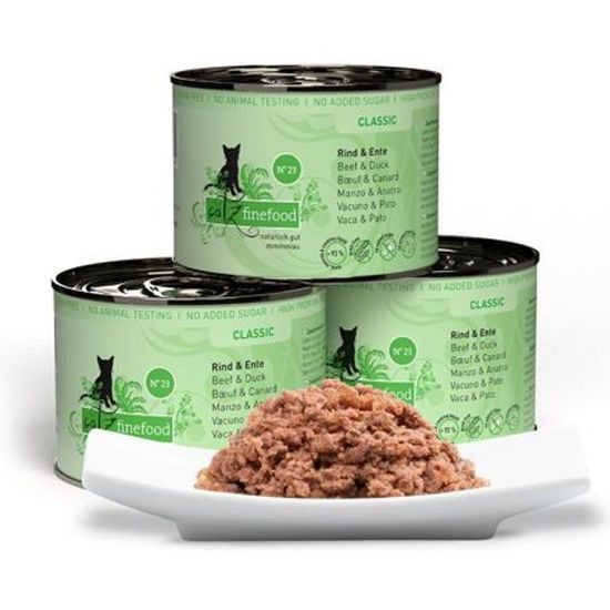 Catz finefood Konzerva CF No.23 - s hovězím a kachním masem 200g