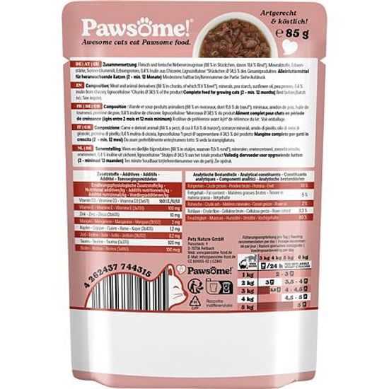Pawsome! Junior s hovězím masem 85 g