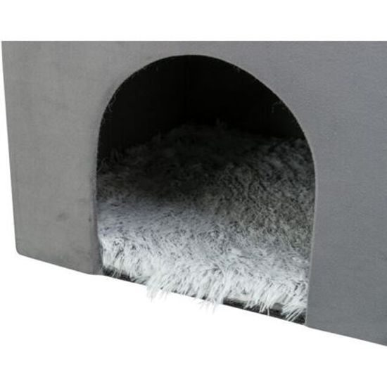 Trixie Kukaň HARVEY sametová se střešním lůžkem 38x38x38cm