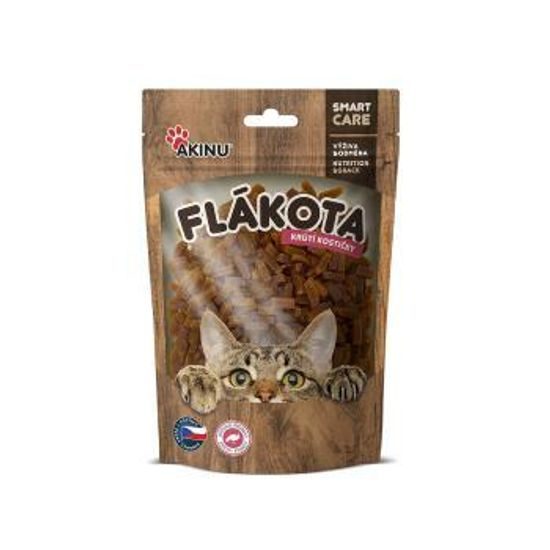 Akinu Flákota Krůtí kostičky pamlsek pro kočky 70 g