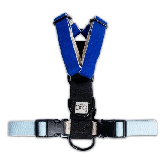 FUNKY DOG Konopné krátké vodítko pro psa 1,7 m modré