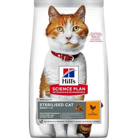 Hill's Science Plan Feline Adult Sterilised Chicken 10 kg