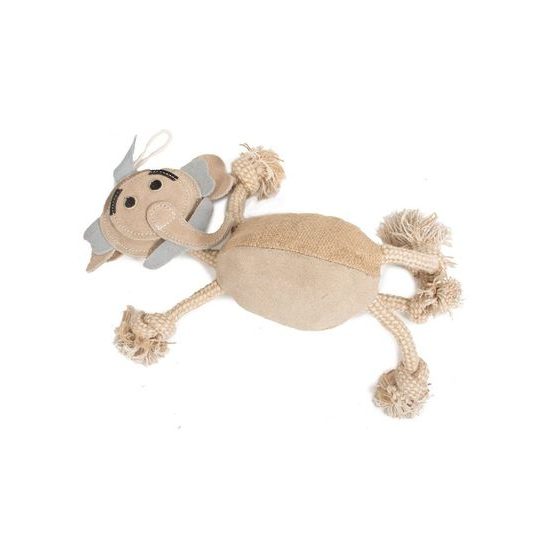 Farm Company jutový slon s konopným lanem 36cm