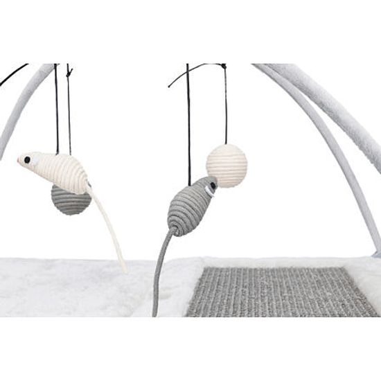 Trixie Hřiště škrabací podložka s hračkou na pružině 60x33x42cm