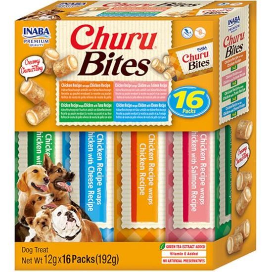 Inaba Churu Bites dog snack multipack 16x12g