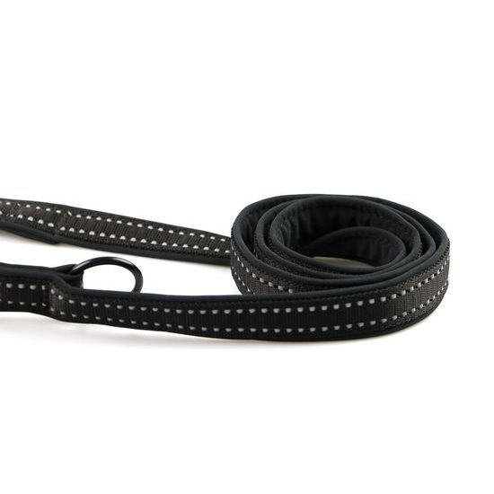 Aminela jednoduché vodítko podšité Sport & City 25mm/150cm černá