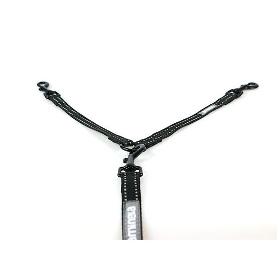Aminela rozdvojka Sport&City pro 2 psy 20mm/30cm černá