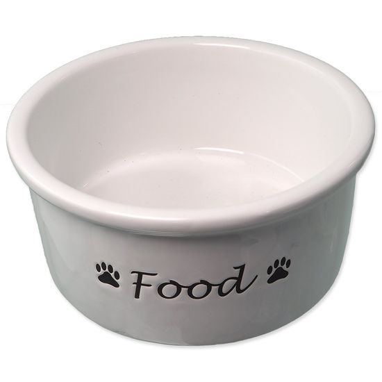 Dog fantasy Miska keramická bílá Food 15x7cm, 600ml