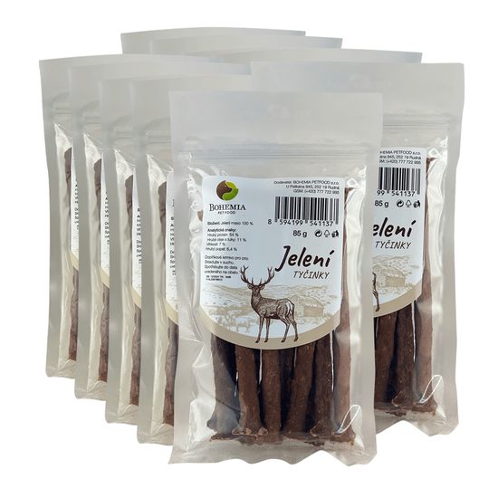 BOHEMIA 10x Jelení tyčinky 85g