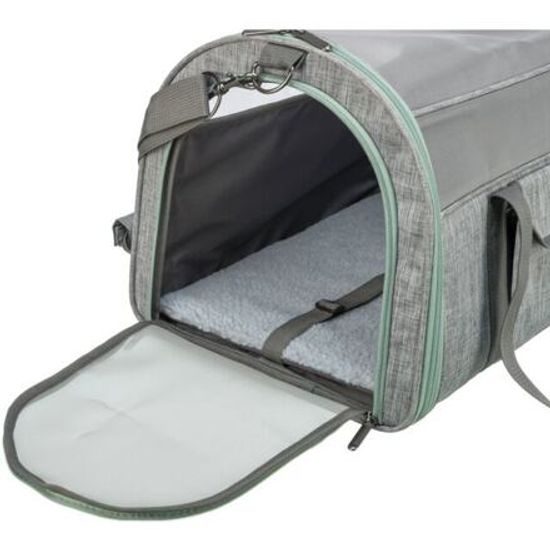 Trixie Transportní taška DILLON 33x 32x 54cm do 10kg šedá/mátová