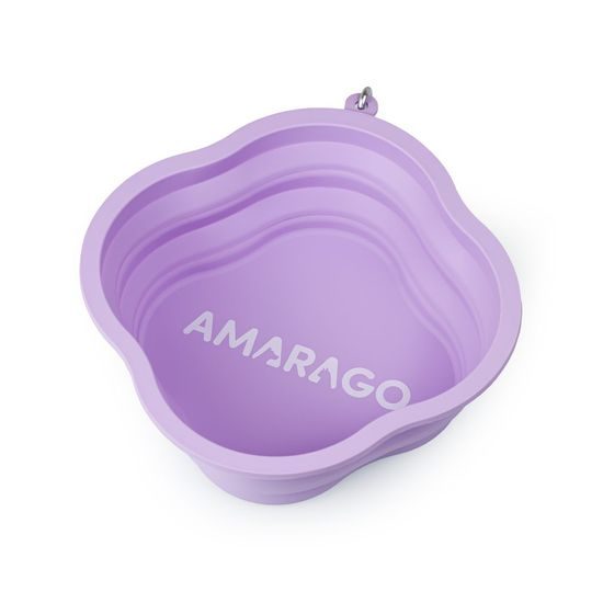Amarago silikonová skládací miska 1000ml fialová