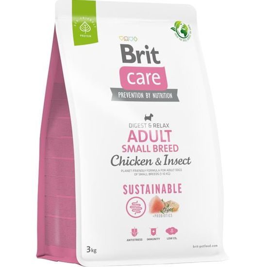 Brit Care Dog Sustainable Adult Small Breed Chicken+Insect 3 kg