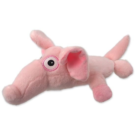Dog fantasy Hračka Silent Squeak slon růžový 26cm