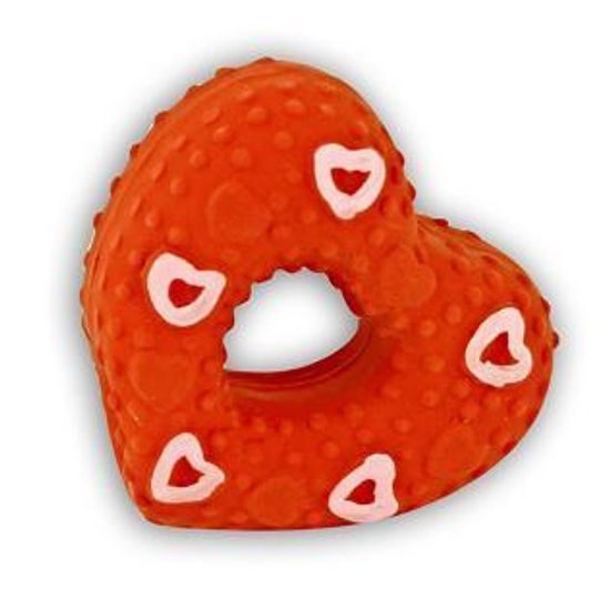 Akinu Srdíčko latexová hračka pro psy 9 cm