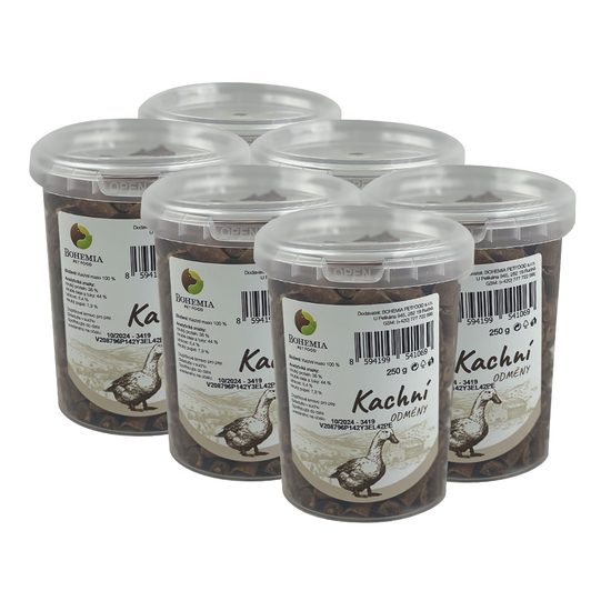 BOHEMIA 6x Kachní odměny 250g