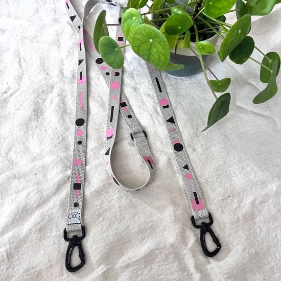 FUNKY DOG Konopné přepínací vodítko pro psa 3 m barevný vzor