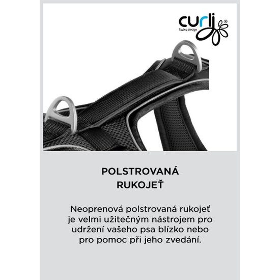 CURLI Postroj pro psy Belka Comfort Red M, 20-30 kg
