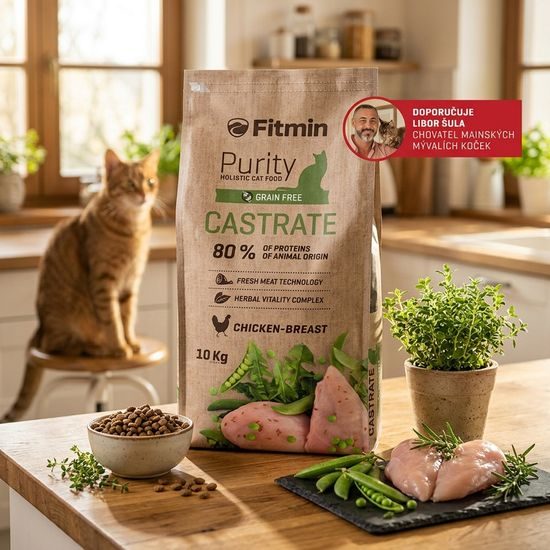 Fitmin Purity Castrate krmivo pro kočky 10 kg