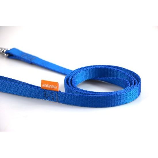Aminela popruhové vodítko 15mm/140cm modré