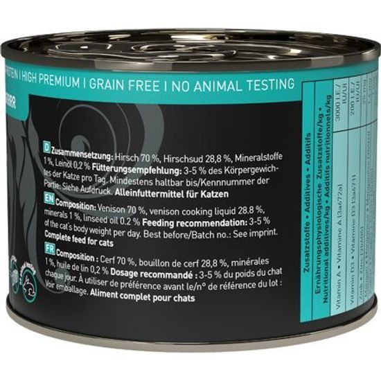 Catz finefood Konzerva CF Purr No.121 s jelením masem 200 g