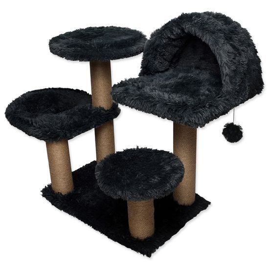 Magic Cat Škrabadlo/Odpočívadlo Milano černé 75x65x108cm