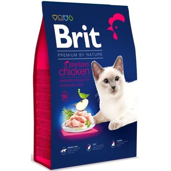 Brit Premium by Nature Cat Sterilised Chicken 8 kg