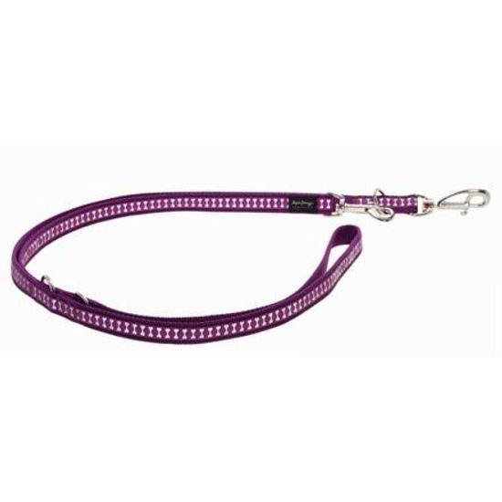 Red Dingo Vodítko přepínací 20 mm x 2 m Bones Rfx Fialová
