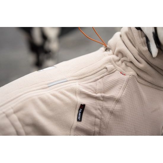 Non-stop dogwear Celotělová mikina Trail quest fleece overall dog jacket béžová